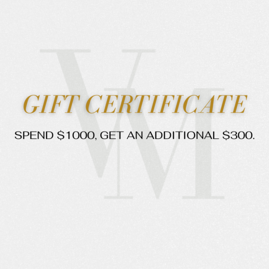 Gift Certificate - Spend $1000, get an additional $300.